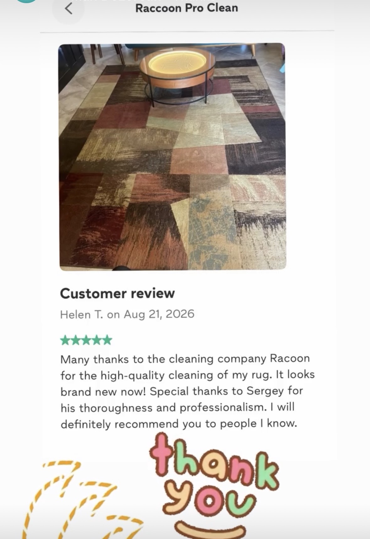 Customer review