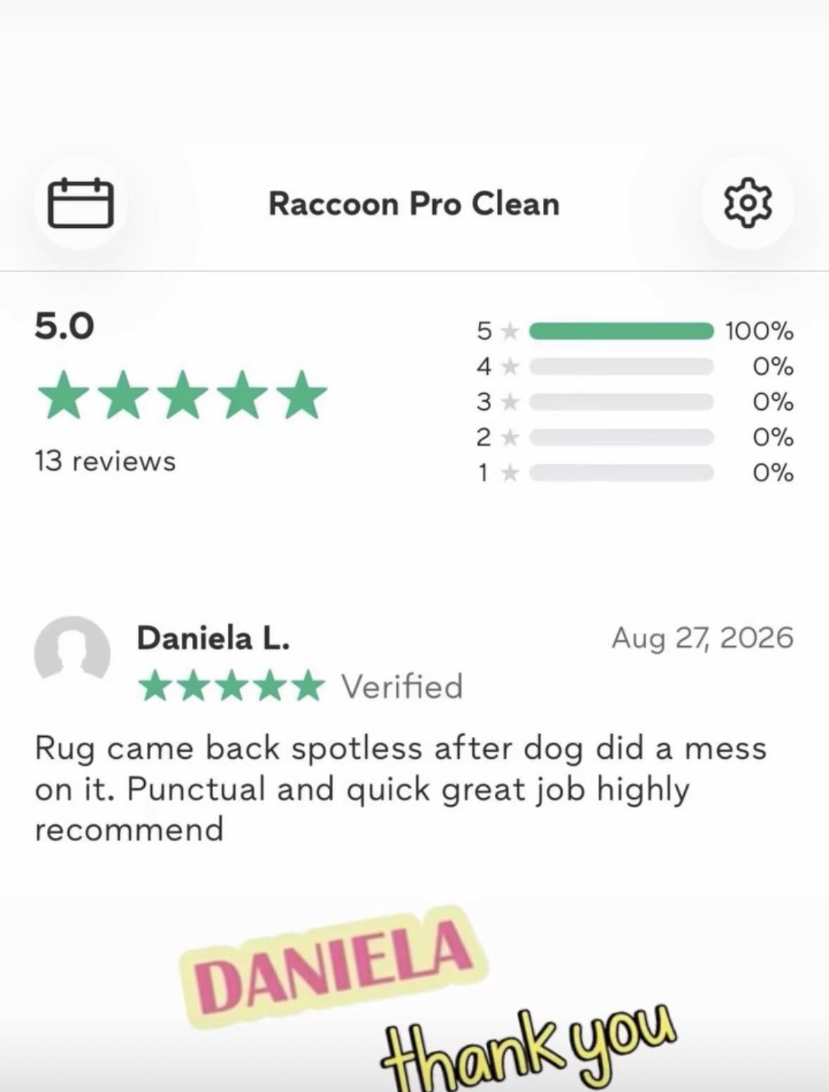 Customer review