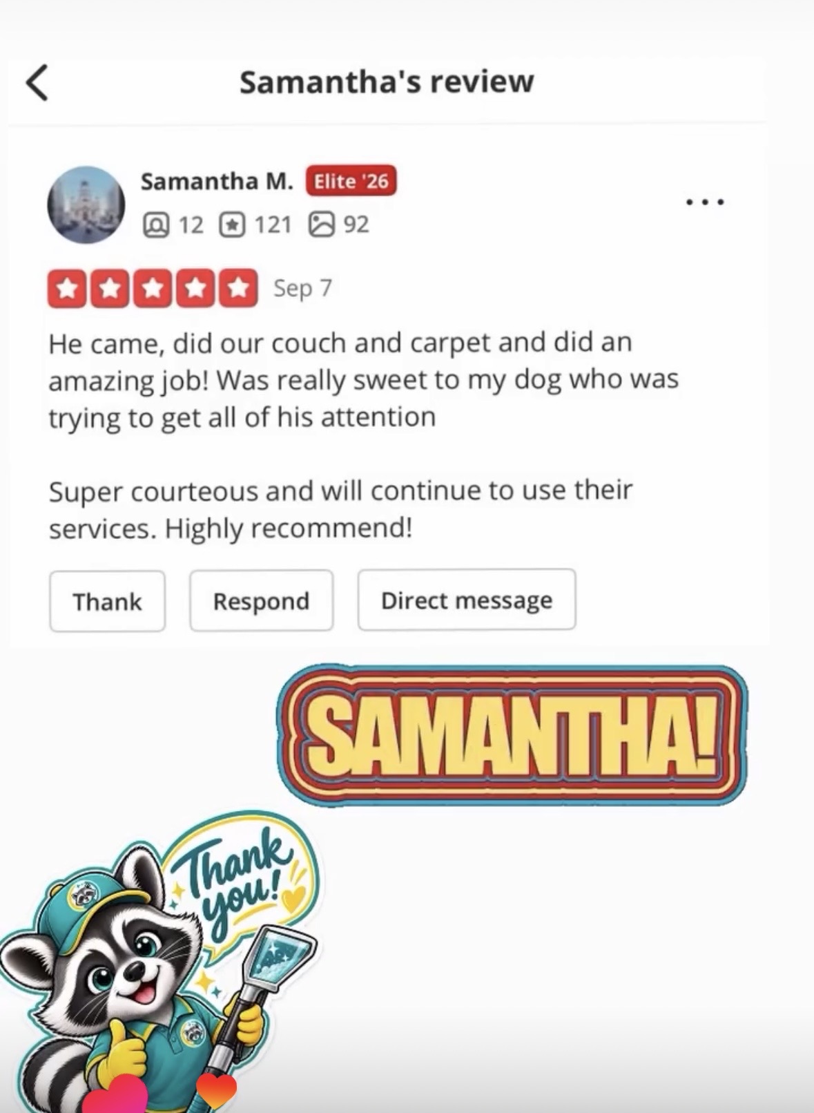 Customer review