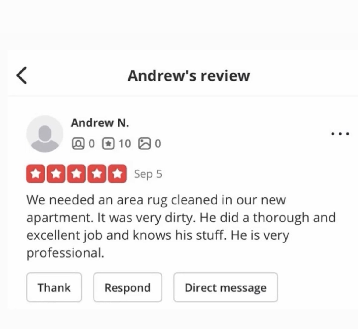 Customer review